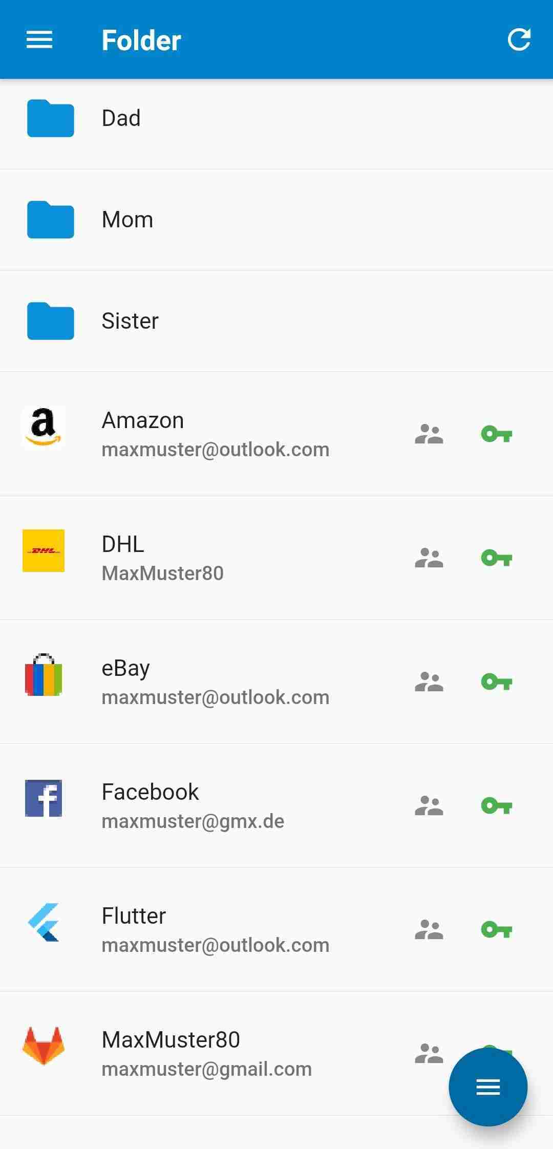 NC Passwords screenshot