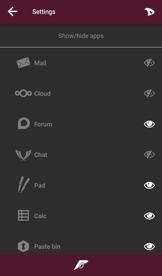 Disroot app screenshot