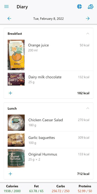 Waistline screenshot