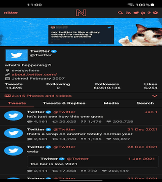 Nitter for Android screenshot