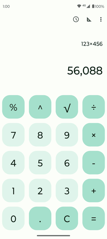 Fossify Calculator screenshot