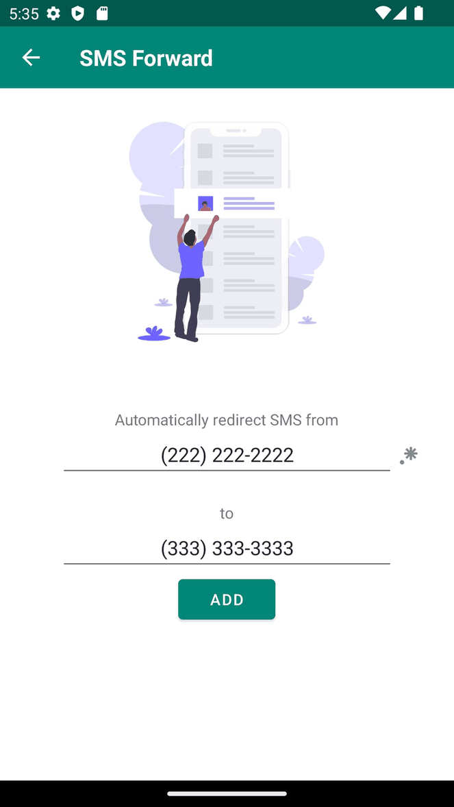 SMS Forward screenshot