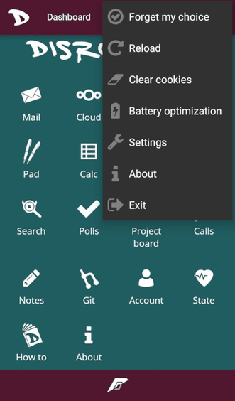 Disroot app screenshot