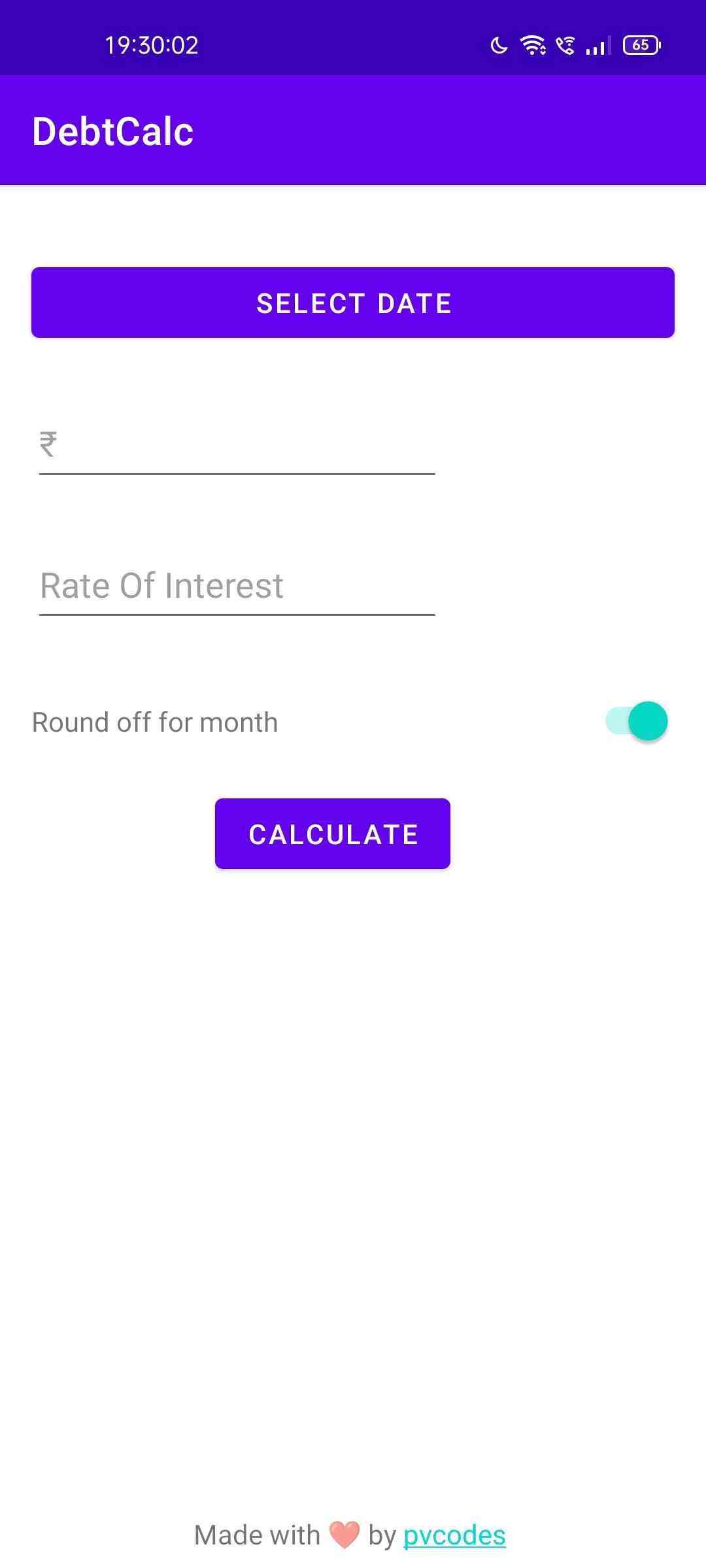 DebtCalc screenshot