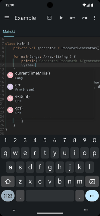 Cosmic IDE screenshot