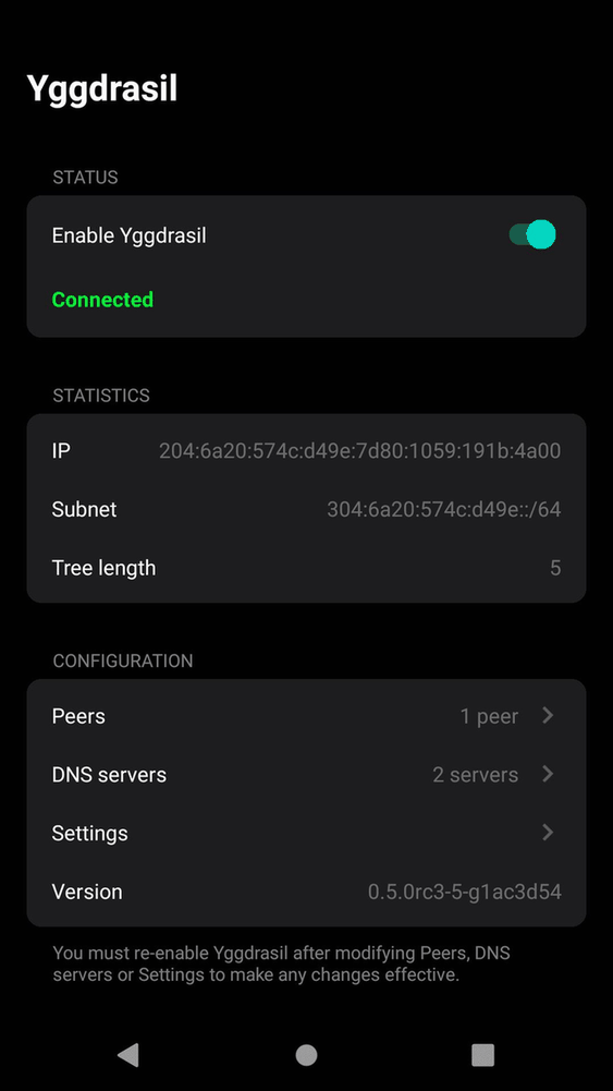 Yggdrasil screenshot