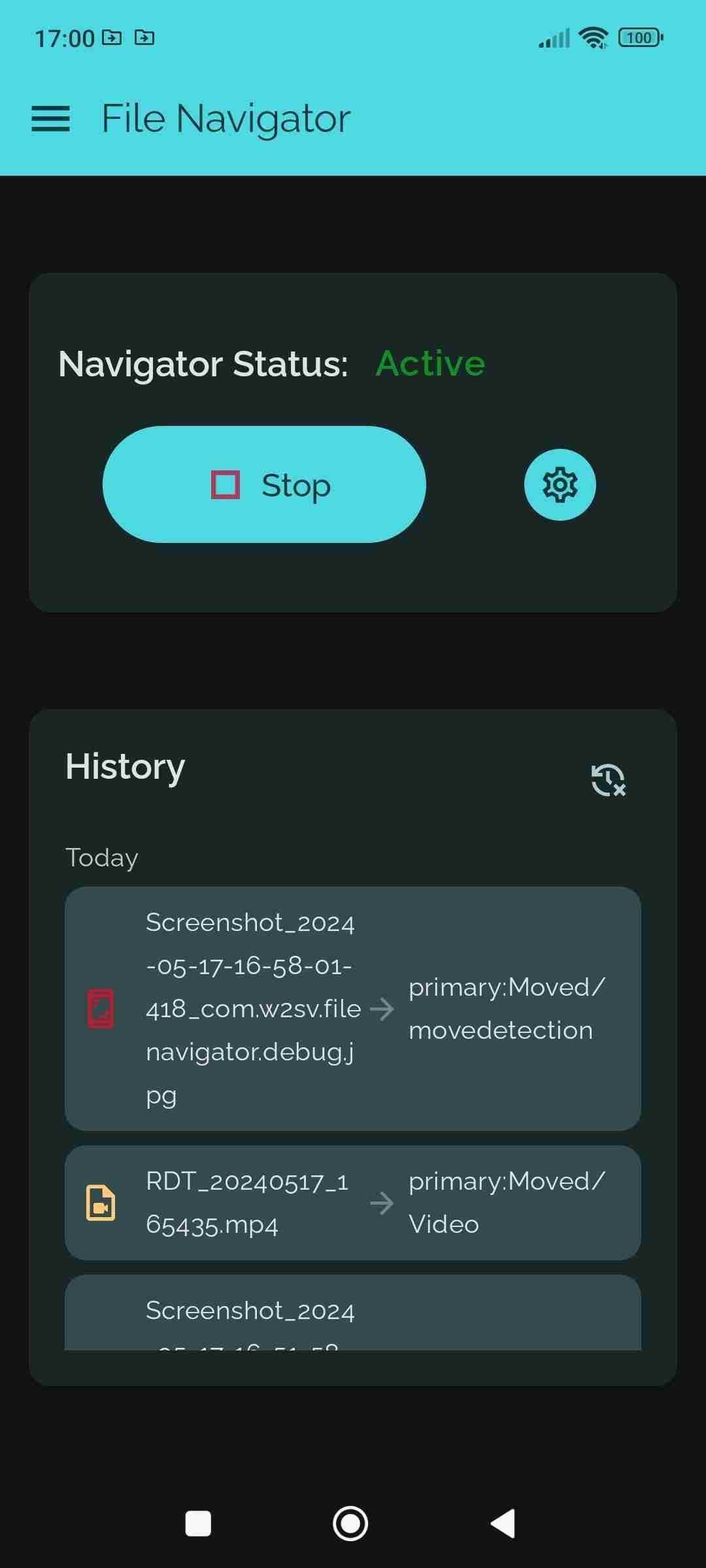File Navigator screenshot