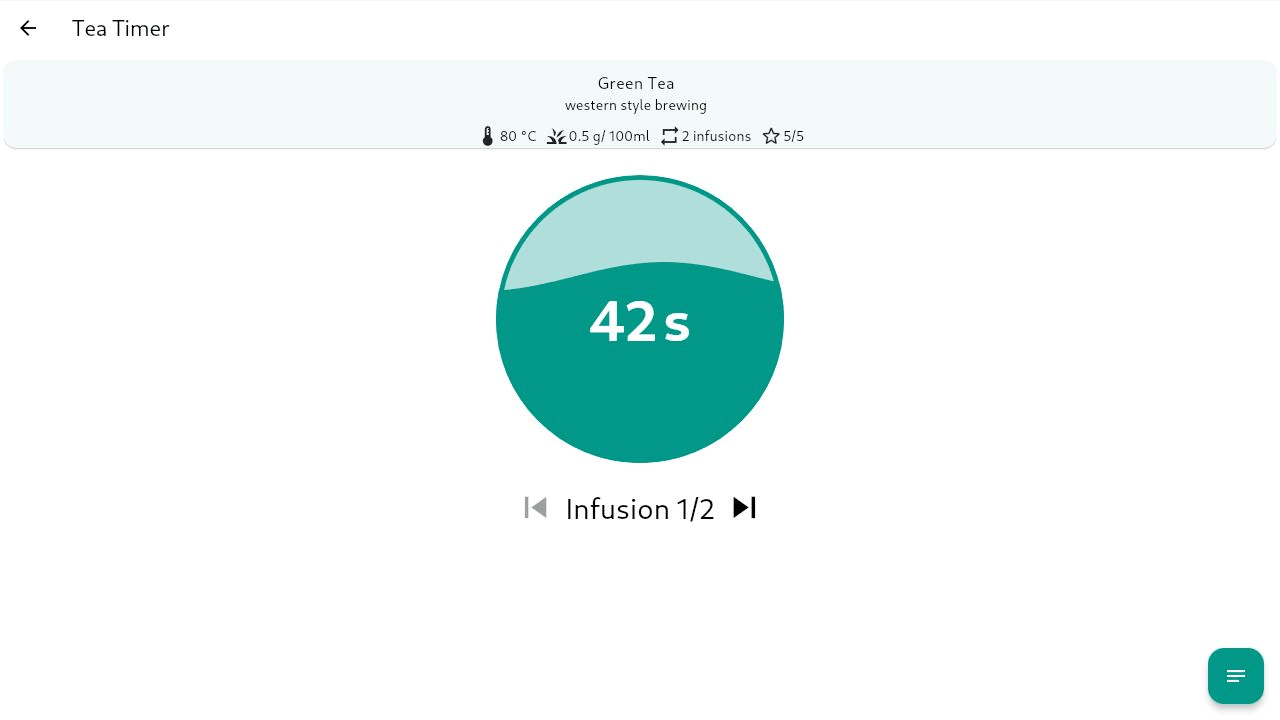 Enthusiast Tea Timer screenshot