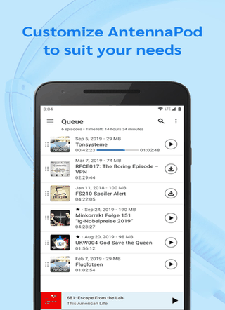 AntennaPod screenshot