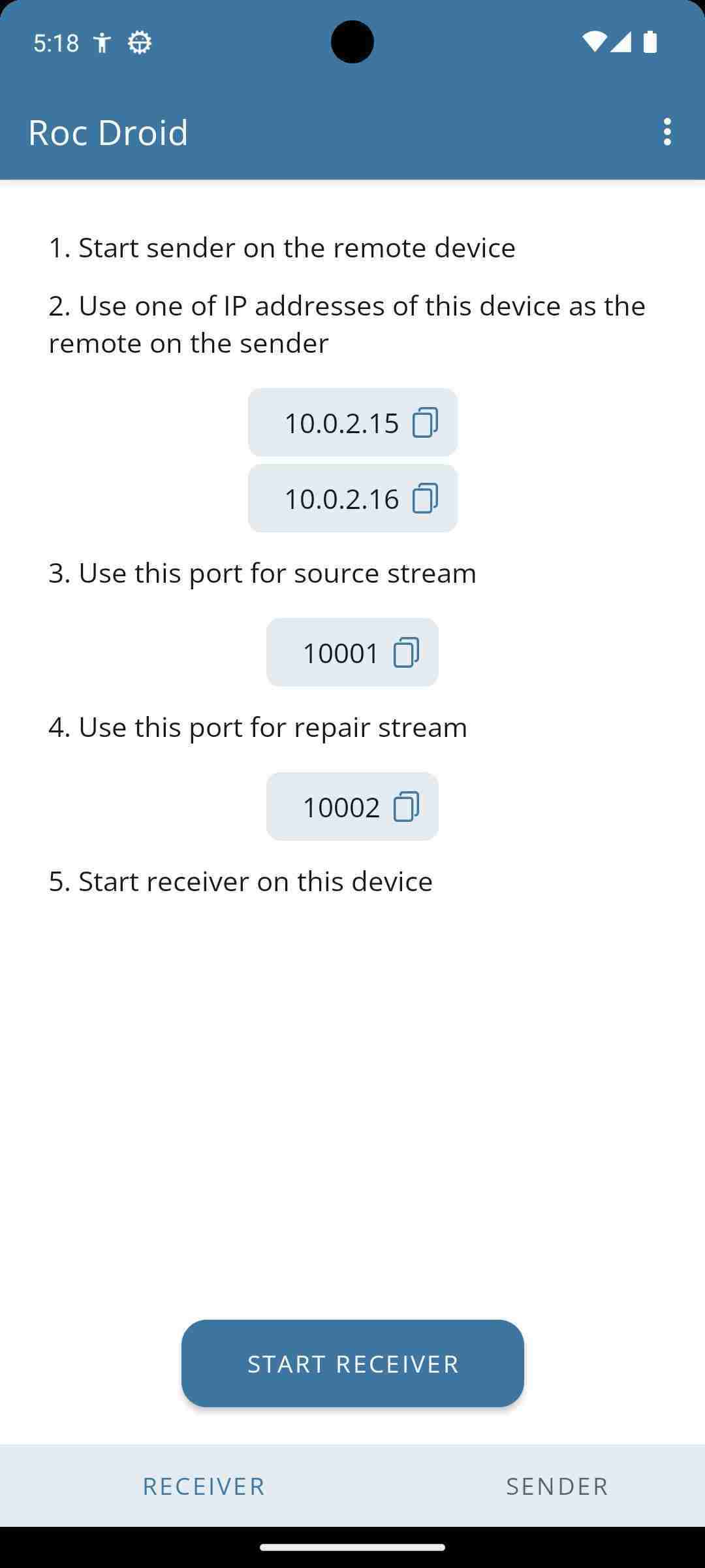 Roc Droid screenshot
