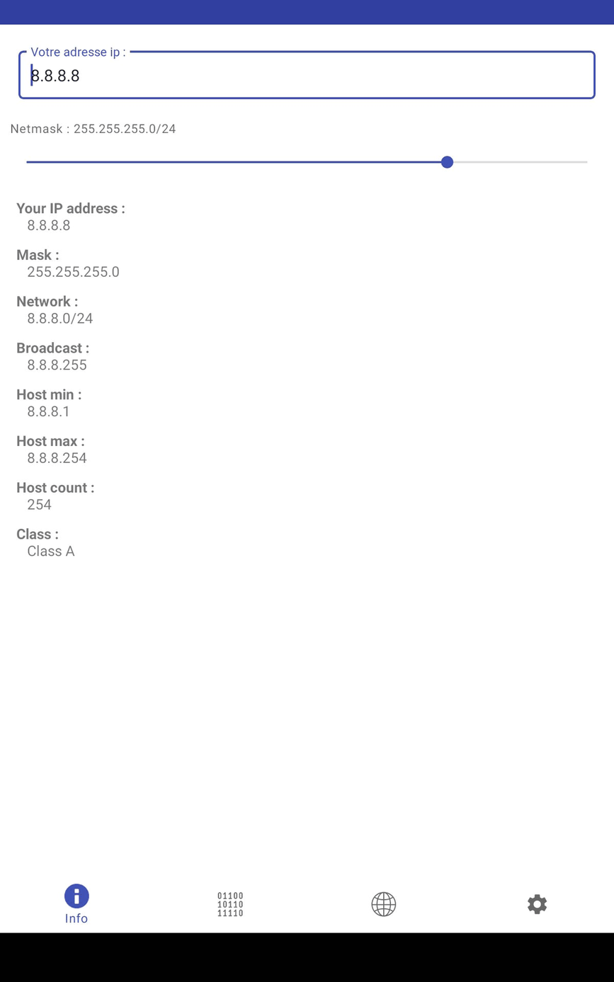 IPCalc Android screenshot