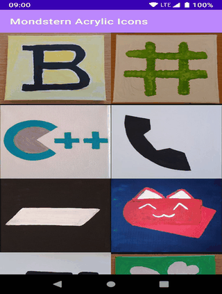 Mondstern Acrylic Icons screenshot