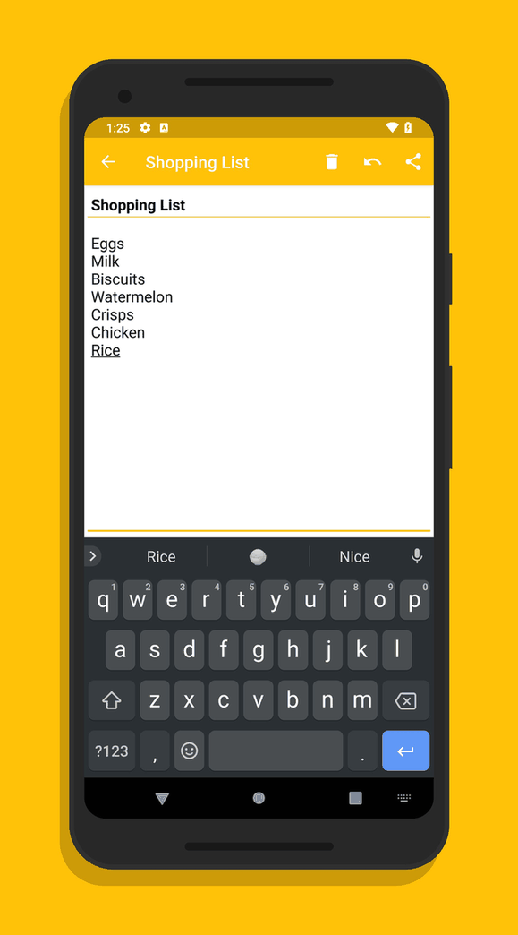 Simple Material Notes screenshot