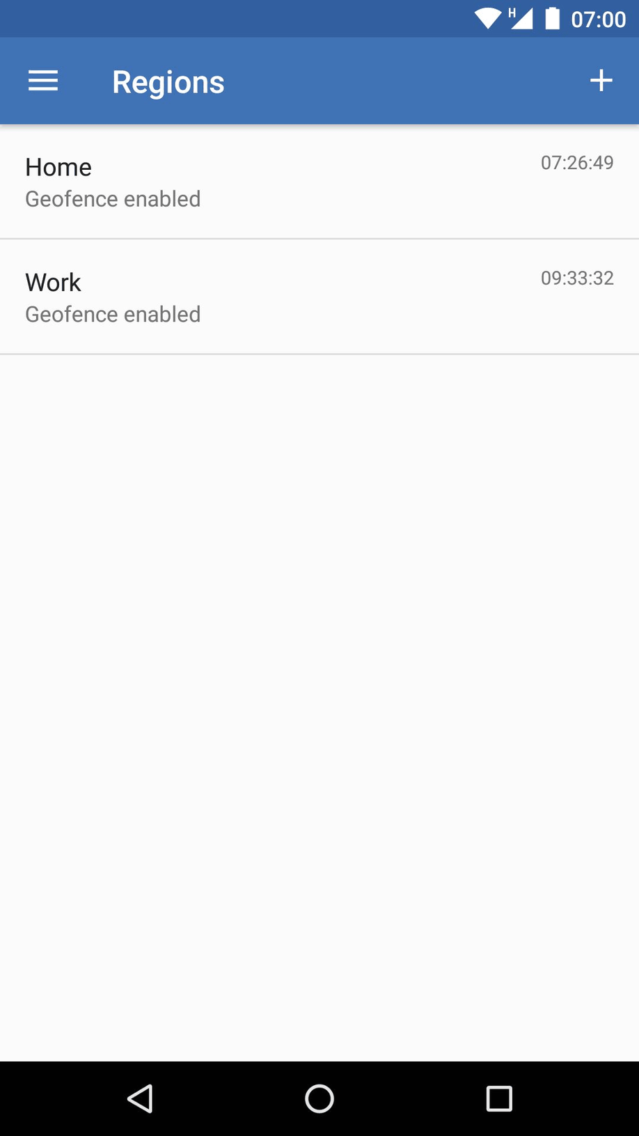 OwnTracks screenshot