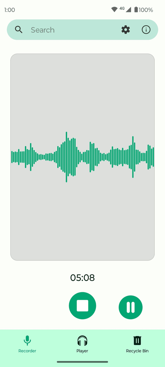 Fossify Voice Recorder screenshot