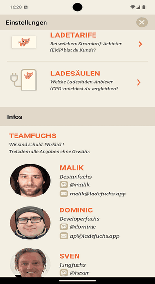 Ladefuchs screenshot