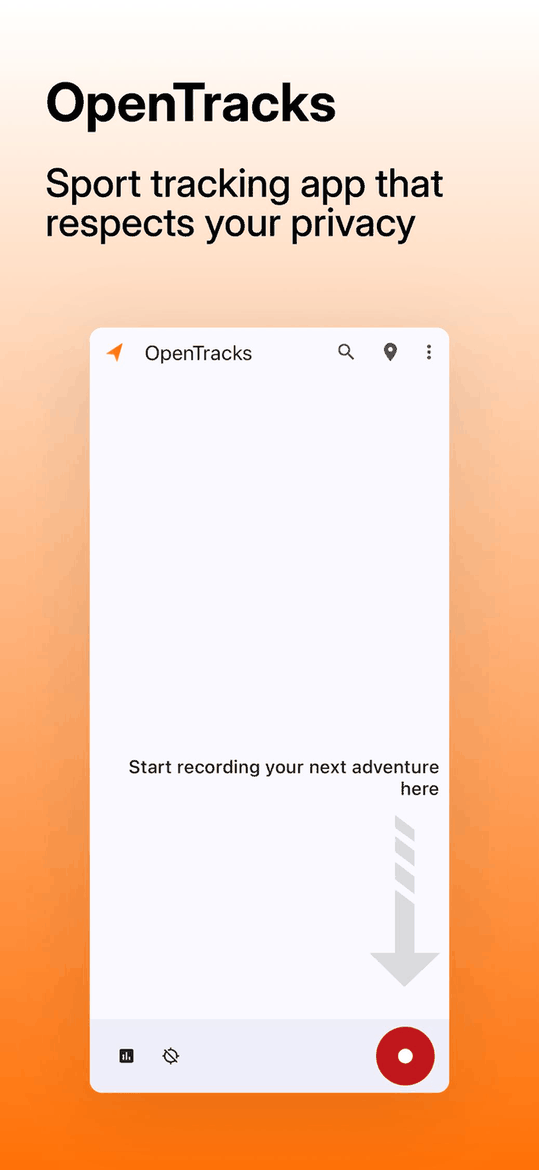 OpenTracks (Reproducible build) screenshot