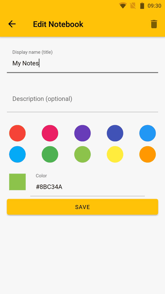 EteSync Notes screenshot