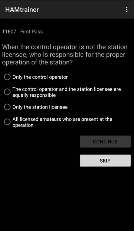 HAMtrainer screenshot