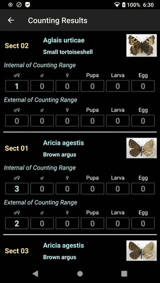 TransektCount screenshot