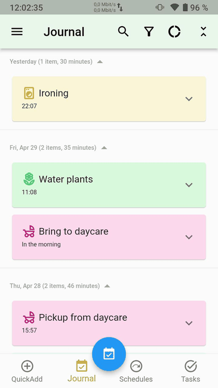 Everyday Tasks screenshot