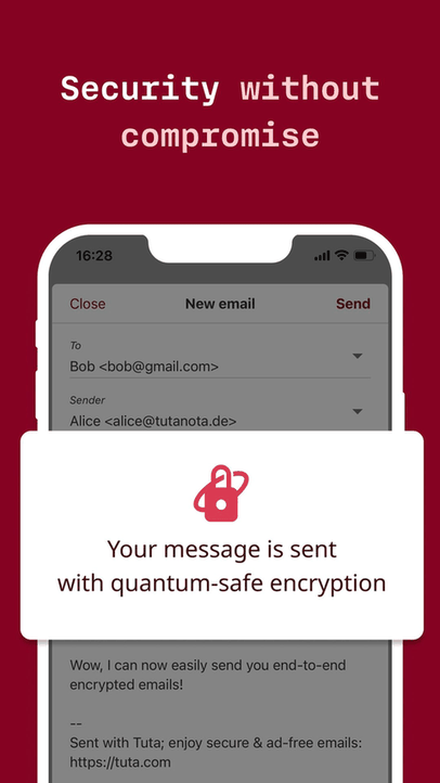 Tuta Mail screenshot