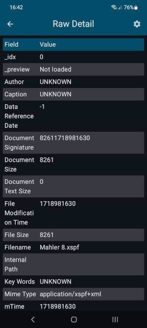 RecollDroid screenshot