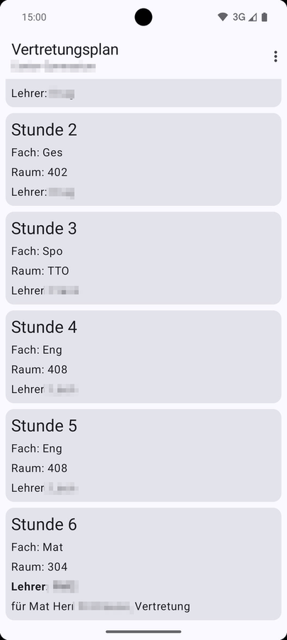 Vertretungsplan.io screenshot