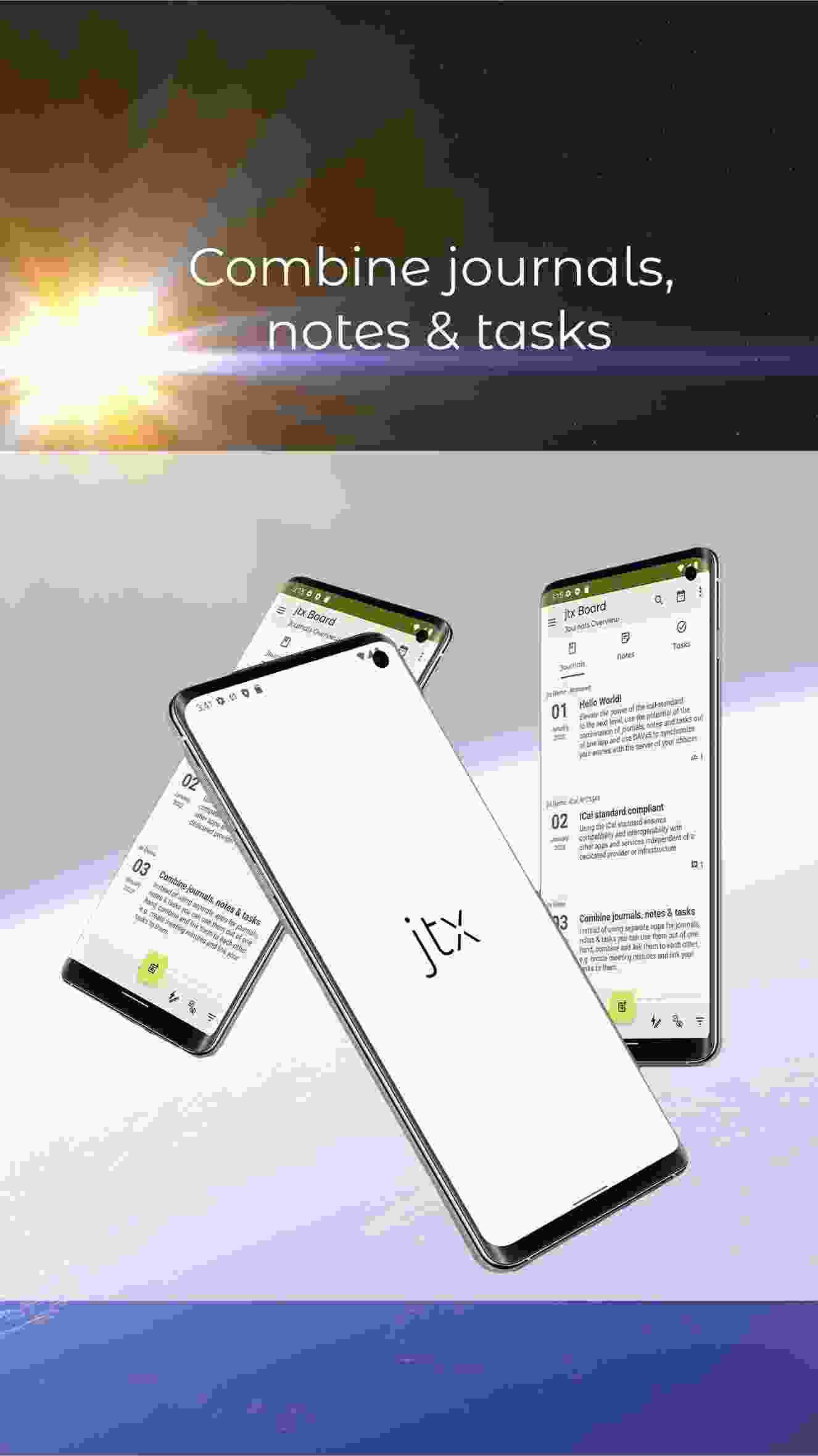 jtx Board journals|notes|tasks screenshot