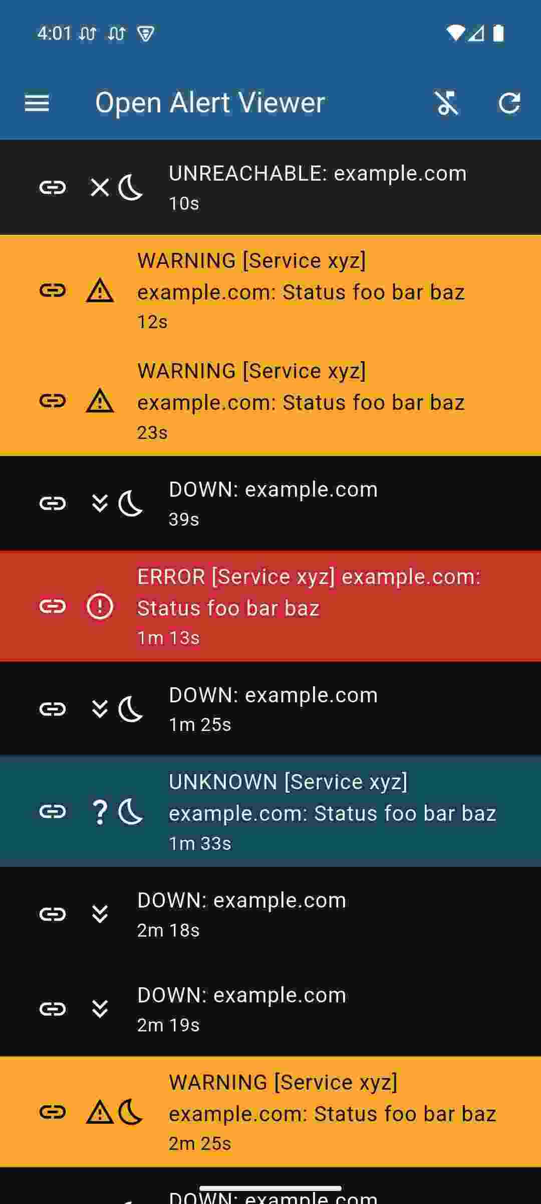 Open Alert Viewer screenshot