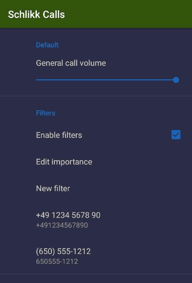 Schlikk Calls screenshot