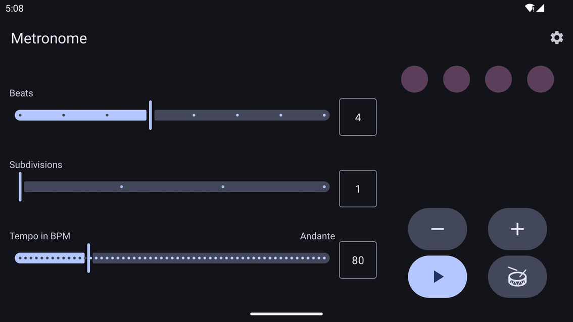 Metronome screenshot