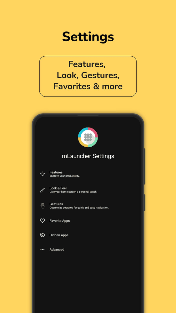 mLauncher screenshot