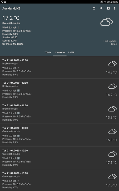 Forecastie screenshot