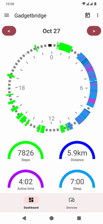 Gadgetbridge screenshot