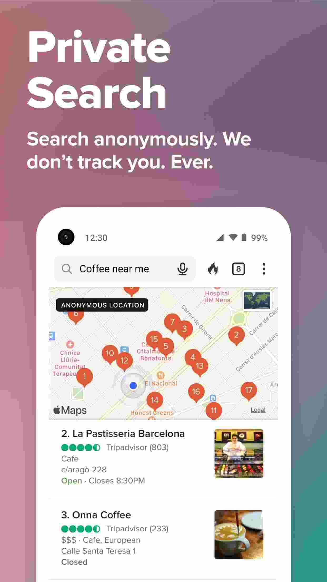 DuckDuckGo Privacy Browser screenshot