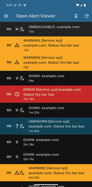 Open Alert Viewer screenshot