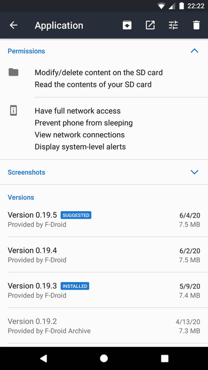 Foxy Droid screenshot