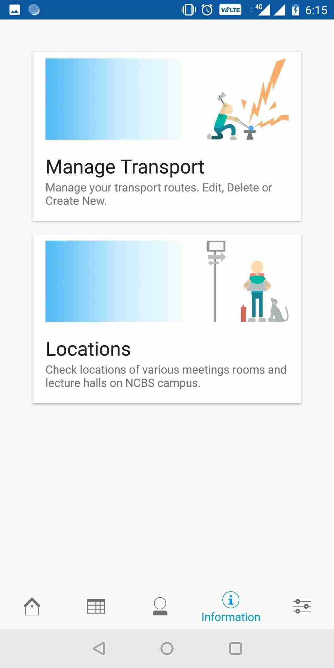 Information about NCBS screenshot