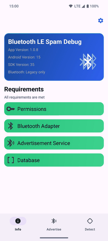 Bluetooth LE Spam screenshot