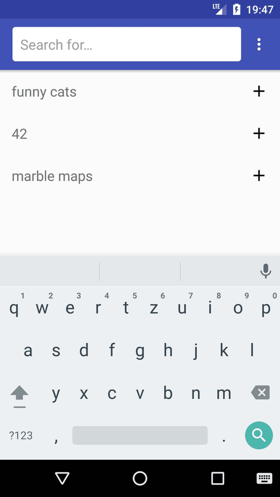 Simple Search screenshot