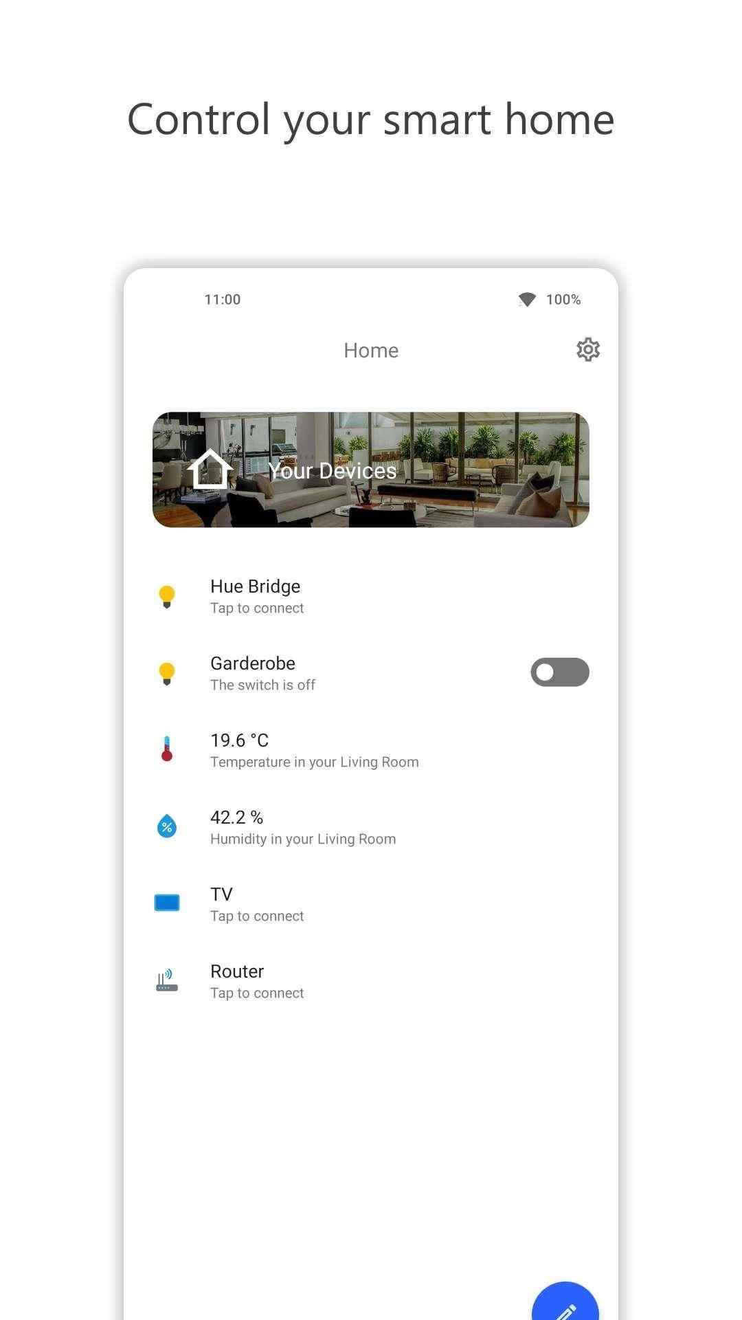 Home App screenshot