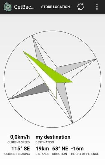 GetBack GPS screenshot