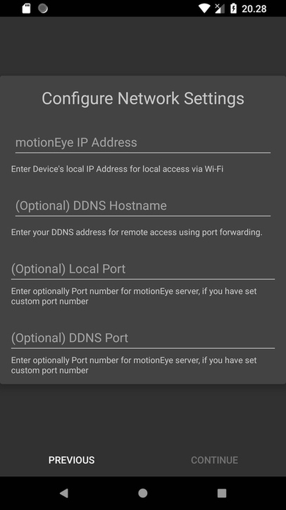 MotionEye Client for Android screenshot